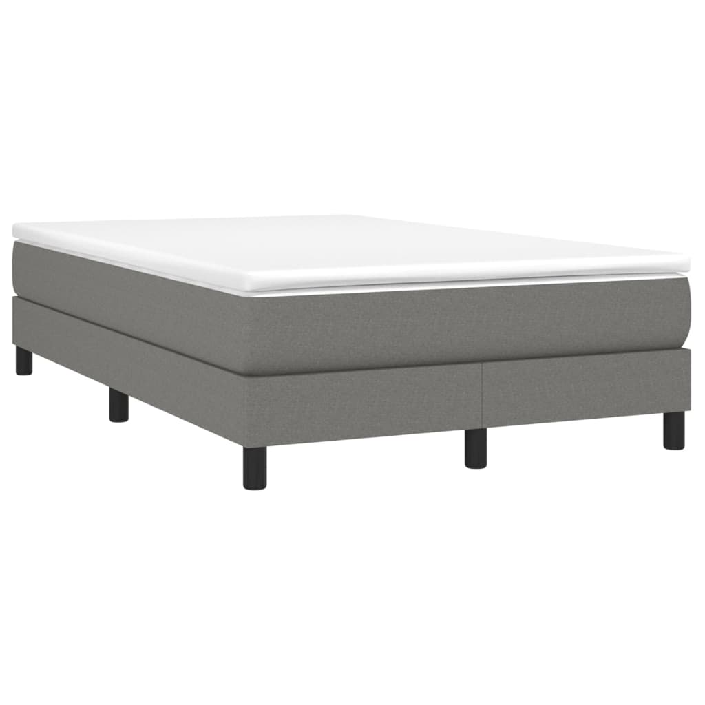 Boxspring bed 120x200 cm stof donkergrijs is nu te koop bij PeponiXL, paradijselijk wonen!