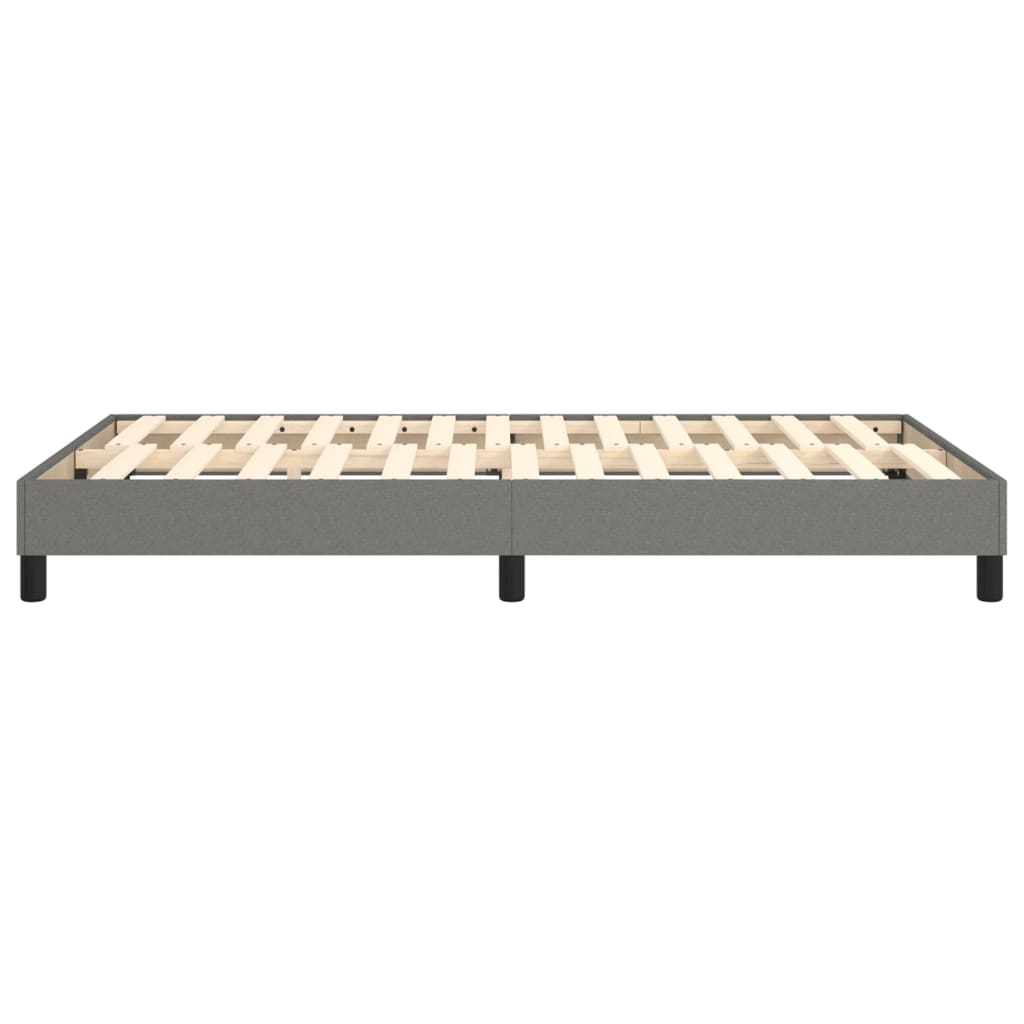 Boxspring bed 120x200 cm stof donkergrijs is nu te koop bij PeponiXL, paradijselijk wonen!