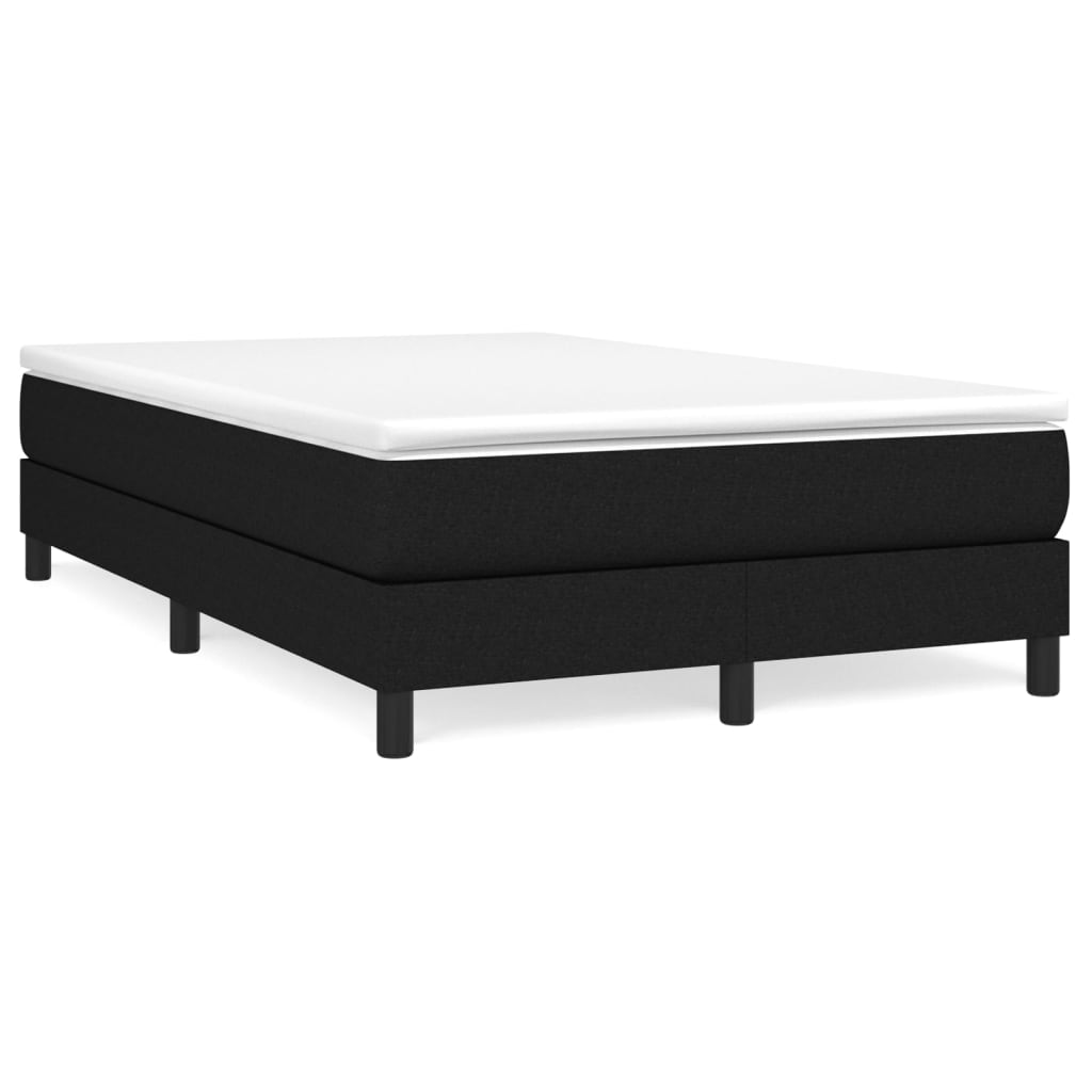 Boxspring bed 120x200 cm stof zwart is nu te koop bij PeponiXL, paradijselijk wonen!