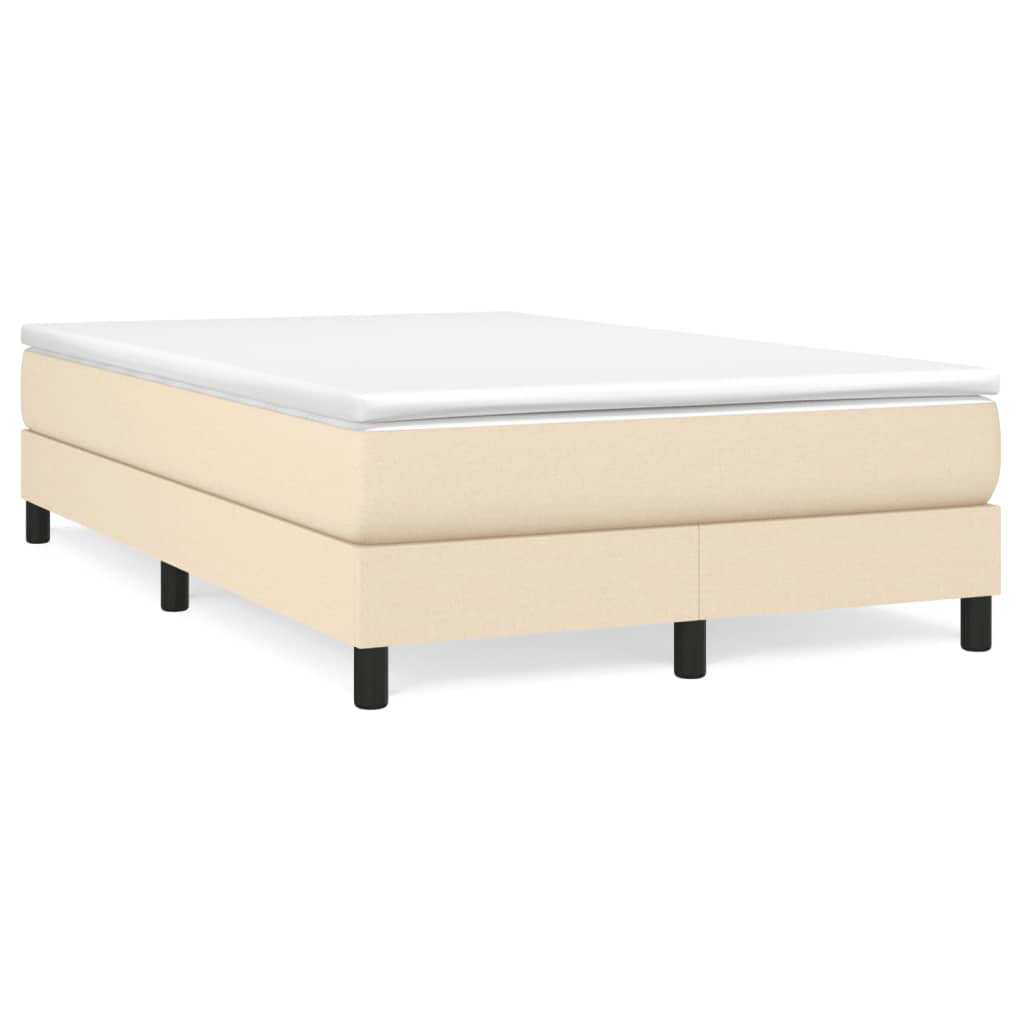 Boxspring bed 120x200 cm stof crèmekleurig is nu te koop bij PeponiXL, paradijselijk wonen!