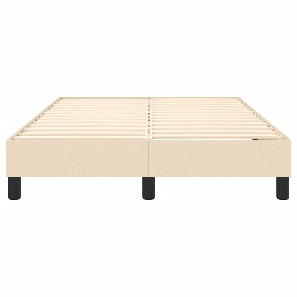 Boxspring bed 120x200 cm stof crèmekleurig is nu te koop bij PeponiXL, paradijselijk wonen!
