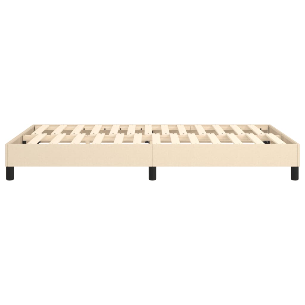 Boxspring bed 120x200 cm stof crèmekleurig is nu te koop bij PeponiXL, paradijselijk wonen!