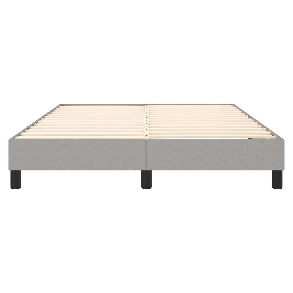 Boxspring bed stof lichtgrijs 140x190 cm is nu te koop bij PeponiXL, paradijselijk wonen!