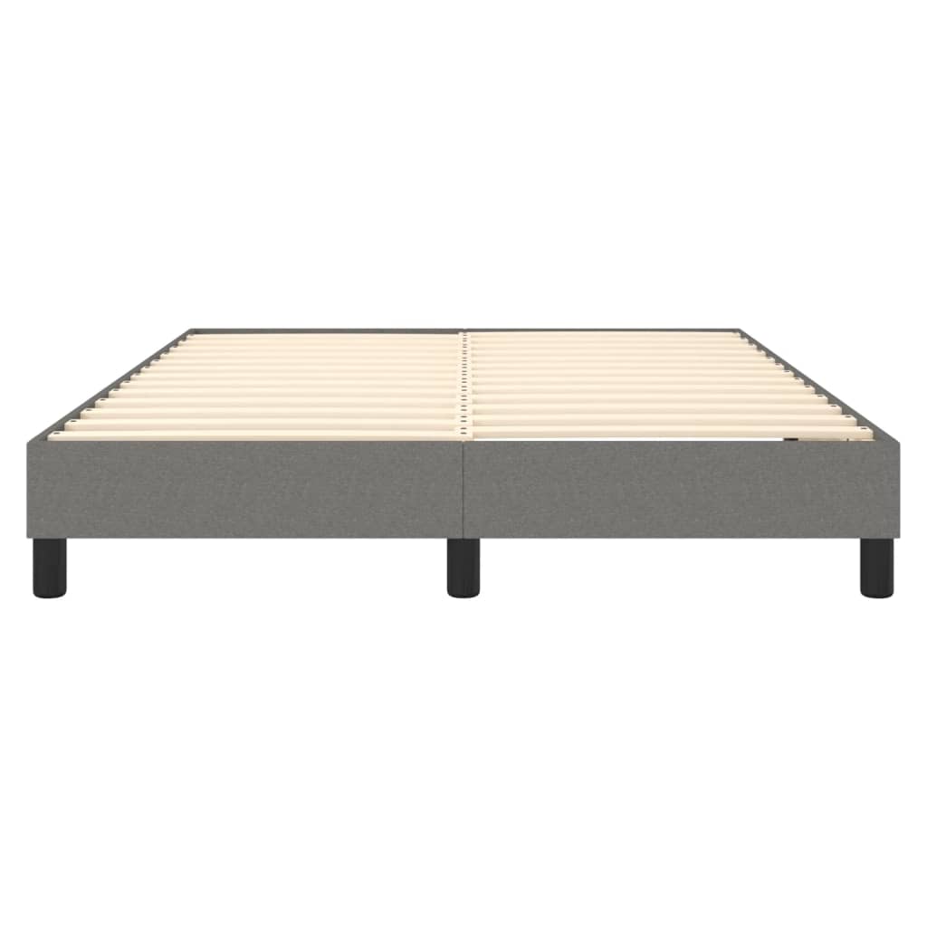 Boxspring bed stof donkergrijs 140x190 cm is nu te koop bij PeponiXL, paradijselijk wonen!