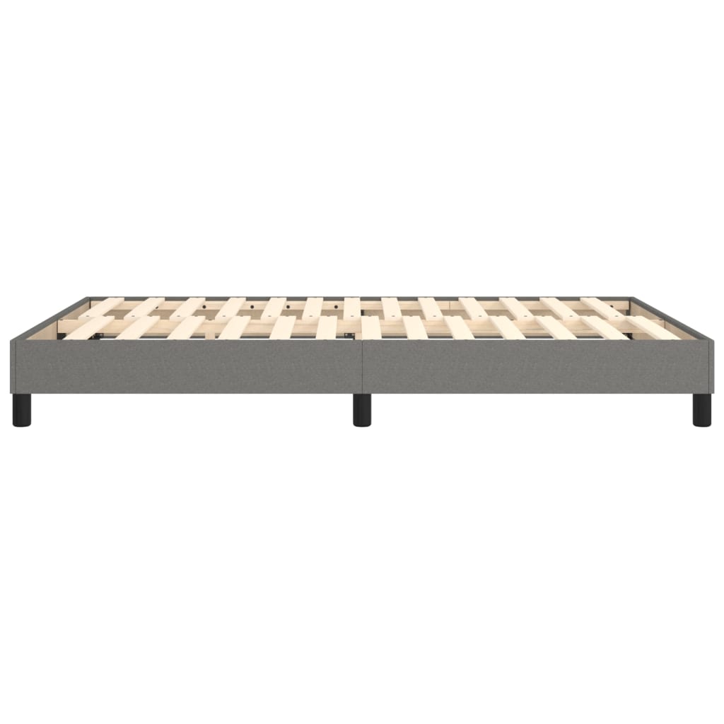 Boxspring bed stof donkergrijs 140x190 cm is nu te koop bij PeponiXL, paradijselijk wonen!