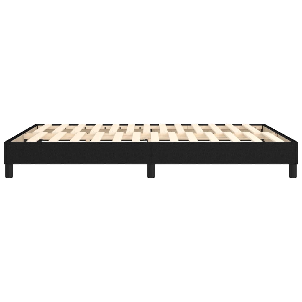 Boxspring bed stof zwart 140x190 cm is nu te koop bij PeponiXL, paradijselijk wonen!