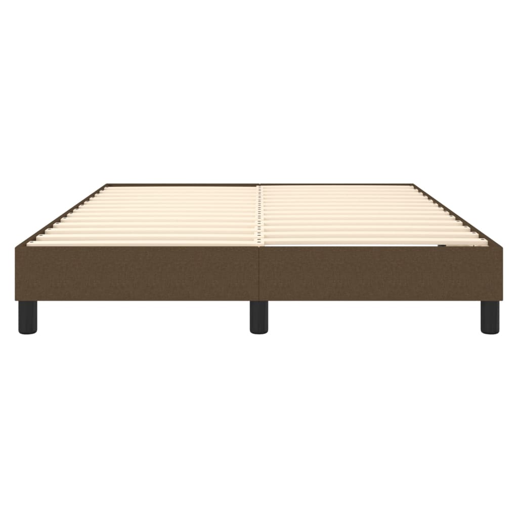 Boxspring bed stof donkerbruin 140x190 cm is nu te koop bij PeponiXL, paradijselijk wonen!