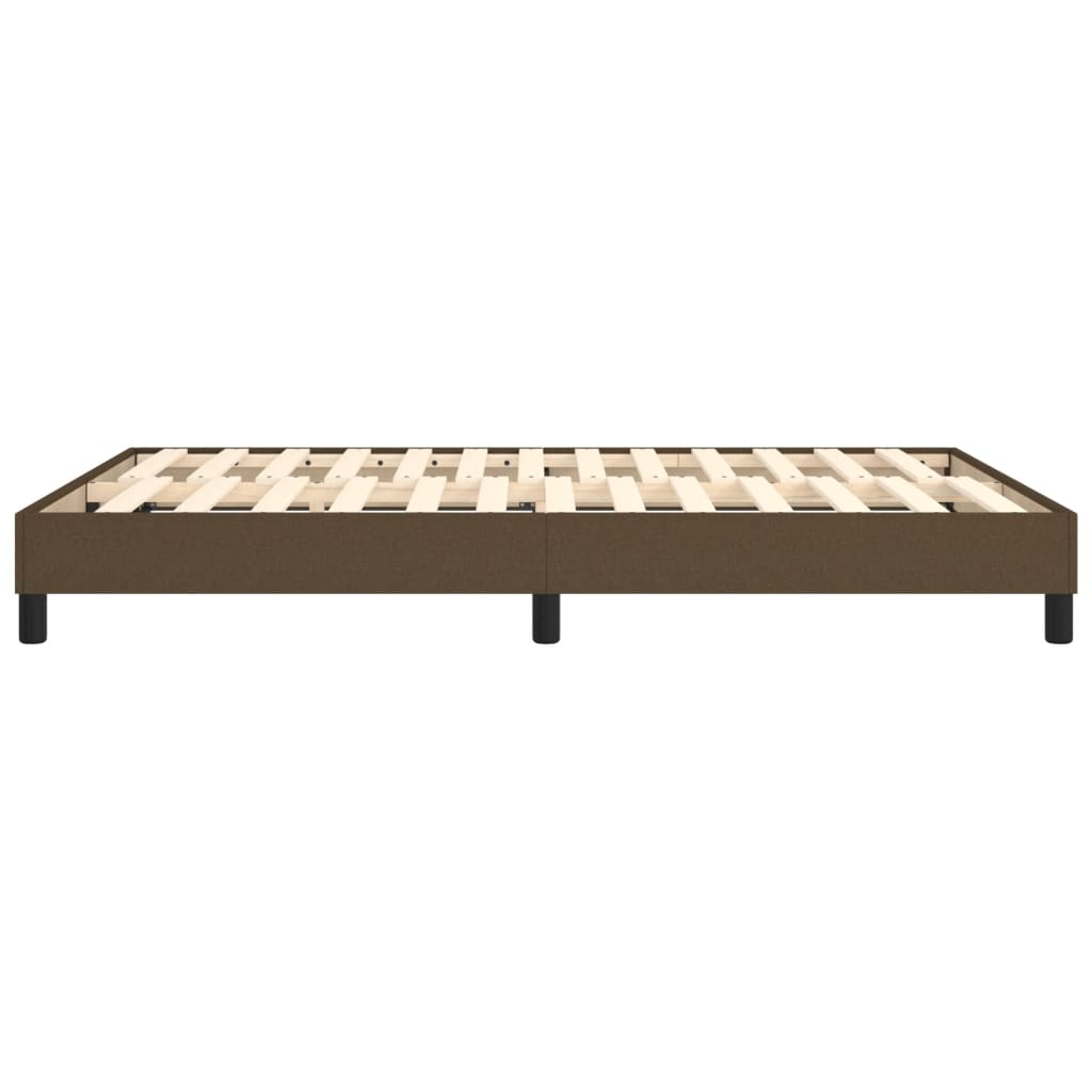 Boxspring bed stof donkerbruin 140x190 cm is nu te koop bij PeponiXL, paradijselijk wonen!