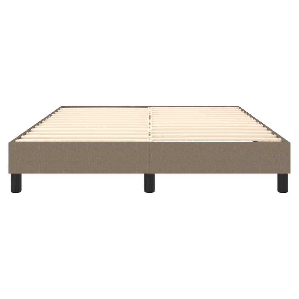 Boxspring bed stof taupe 140x190 cm is nu te koop bij PeponiXL, paradijselijk wonen!