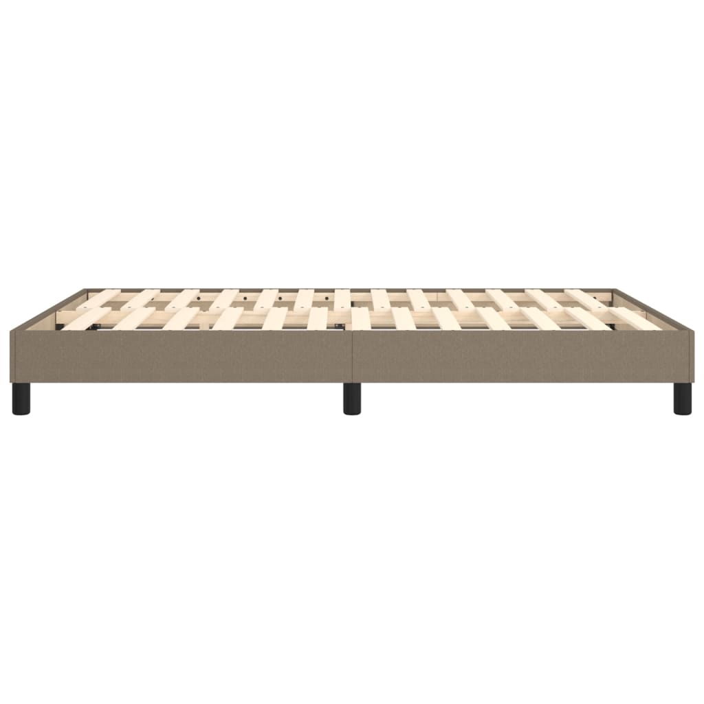 Boxspring bed stof taupe 140x190 cm is nu te koop bij PeponiXL, paradijselijk wonen!