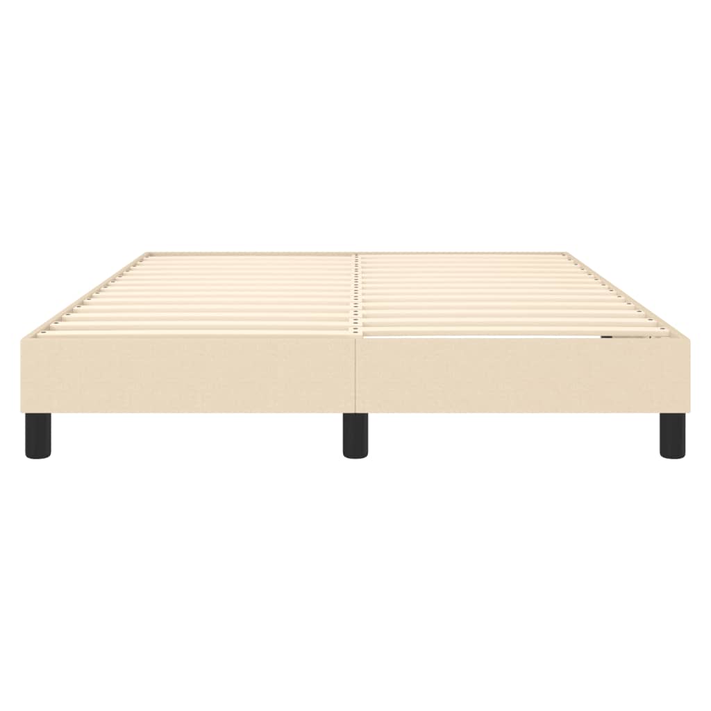 Boxspring bed stof crèmekleurig 140x190 cm is nu te koop bij PeponiXL, paradijselijk wonen!