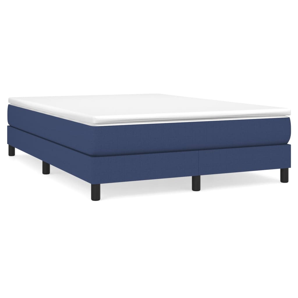 Boxspring bed stof blauw 140x190 cm is nu te koop bij PeponiXL, paradijselijk wonen!