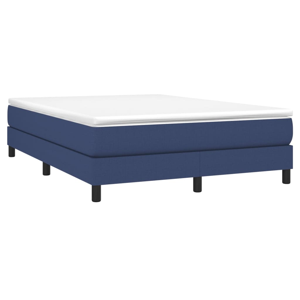 Boxspring bed stof blauw 140x190 cm is nu te koop bij PeponiXL, paradijselijk wonen!