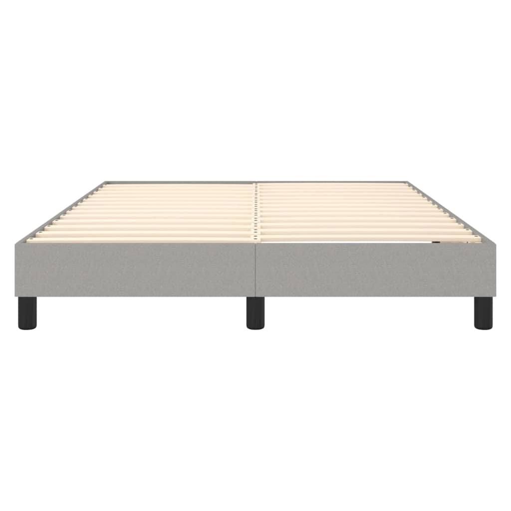 Boxspring bed stof lichtgrijs 140x200 cm is nu te koop bij PeponiXL, paradijselijk wonen!