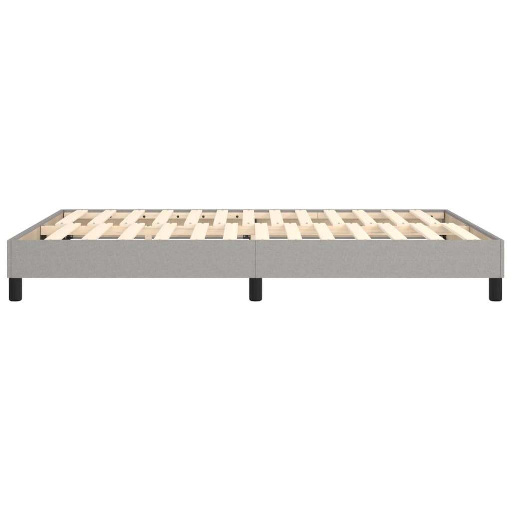Boxspring bed stof lichtgrijs 140x200 cm is nu te koop bij PeponiXL, paradijselijk wonen!
