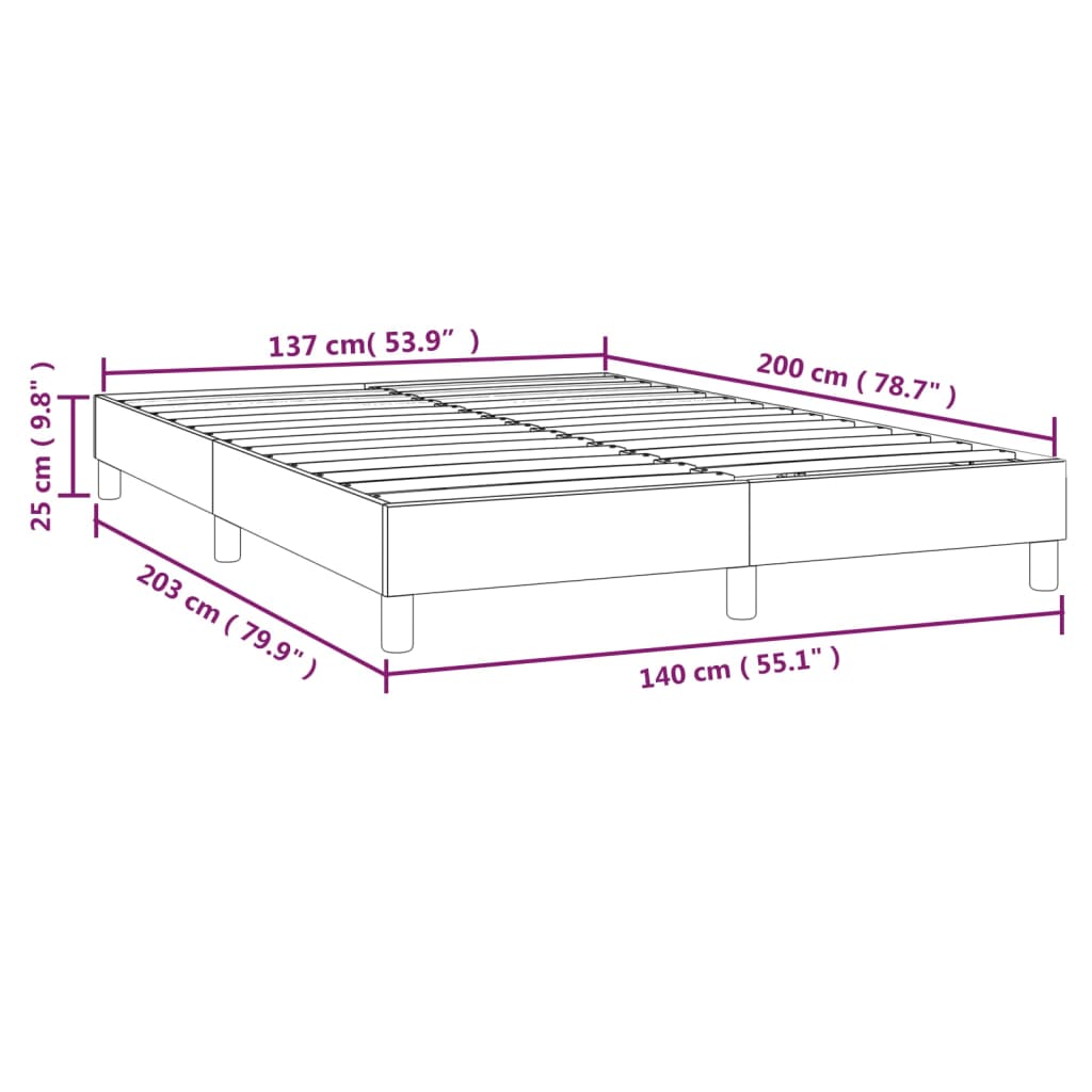Boxspring bed stof lichtgrijs 140x200 cm is nu te koop bij PeponiXL, paradijselijk wonen!