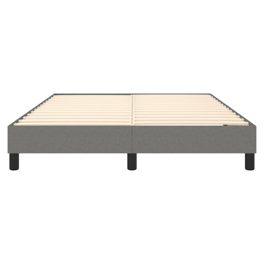 Boxspring bed stof donkergrijs 140x200 cm is nu te koop bij PeponiXL, paradijselijk wonen!