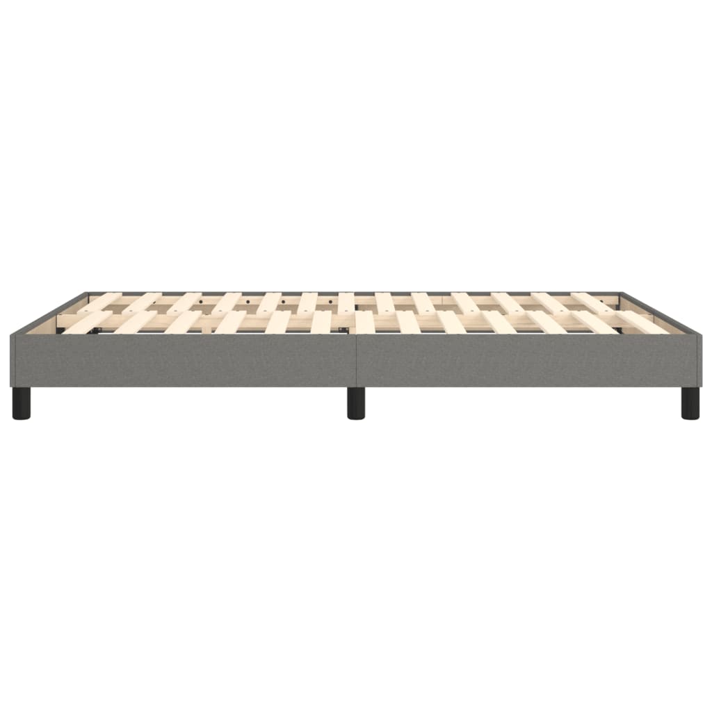 Boxspring bed stof donkergrijs 140x200 cm is nu te koop bij PeponiXL, paradijselijk wonen!