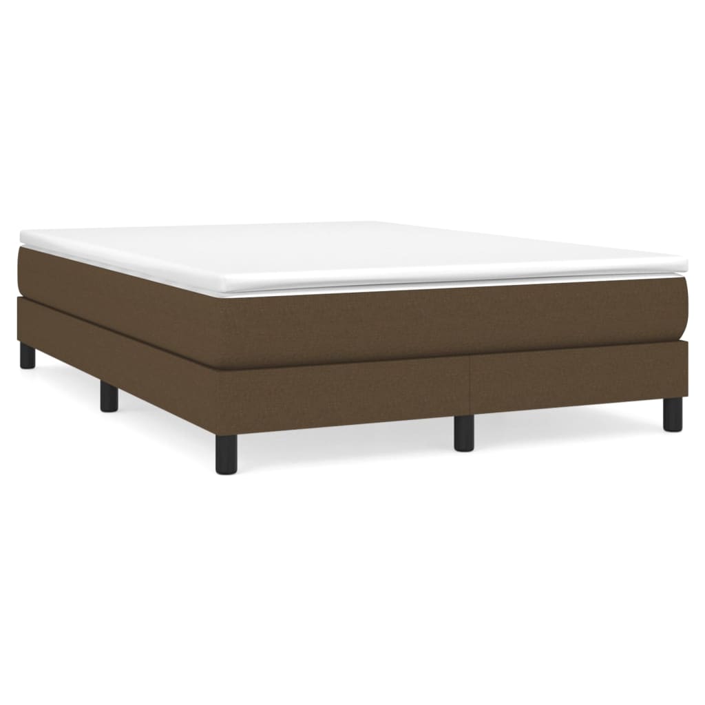 Boxspring bed stof donkerbruin 140x200 cm is nu te koop bij PeponiXL, paradijselijk wonen!