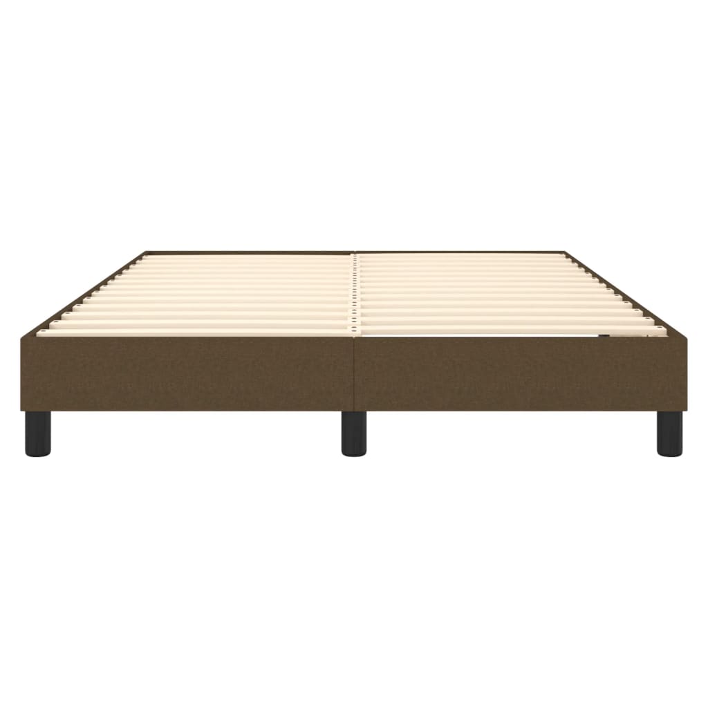 Boxspring bed stof donkerbruin 140x200 cm is nu te koop bij PeponiXL, paradijselijk wonen!