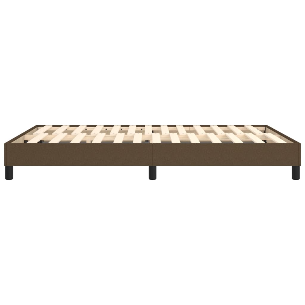 Boxspring bed stof donkerbruin 140x200 cm is nu te koop bij PeponiXL, paradijselijk wonen!
