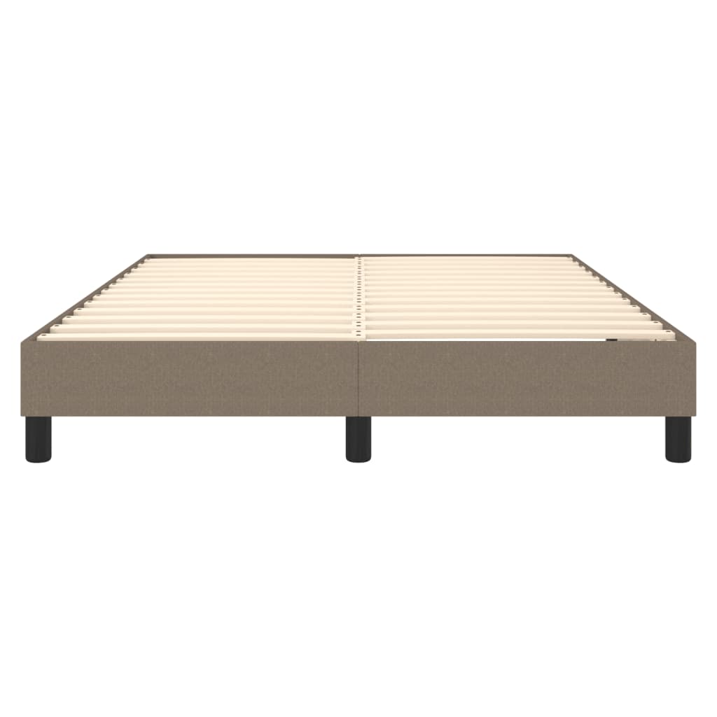 Boxspring bed stof taupe 140x200 cm is nu te koop bij PeponiXL, paradijselijk wonen!