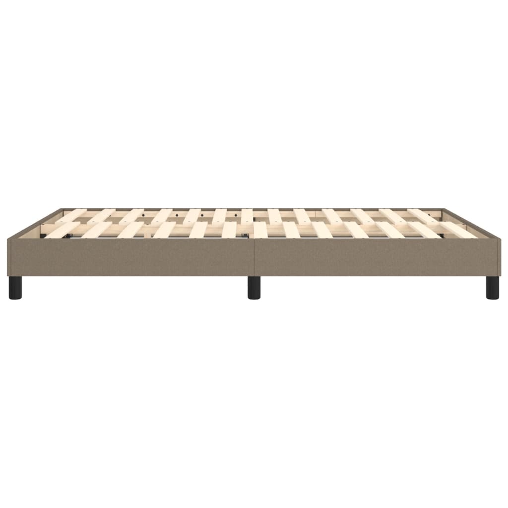 Boxspring bed stof taupe 140x200 cm is nu te koop bij PeponiXL, paradijselijk wonen!