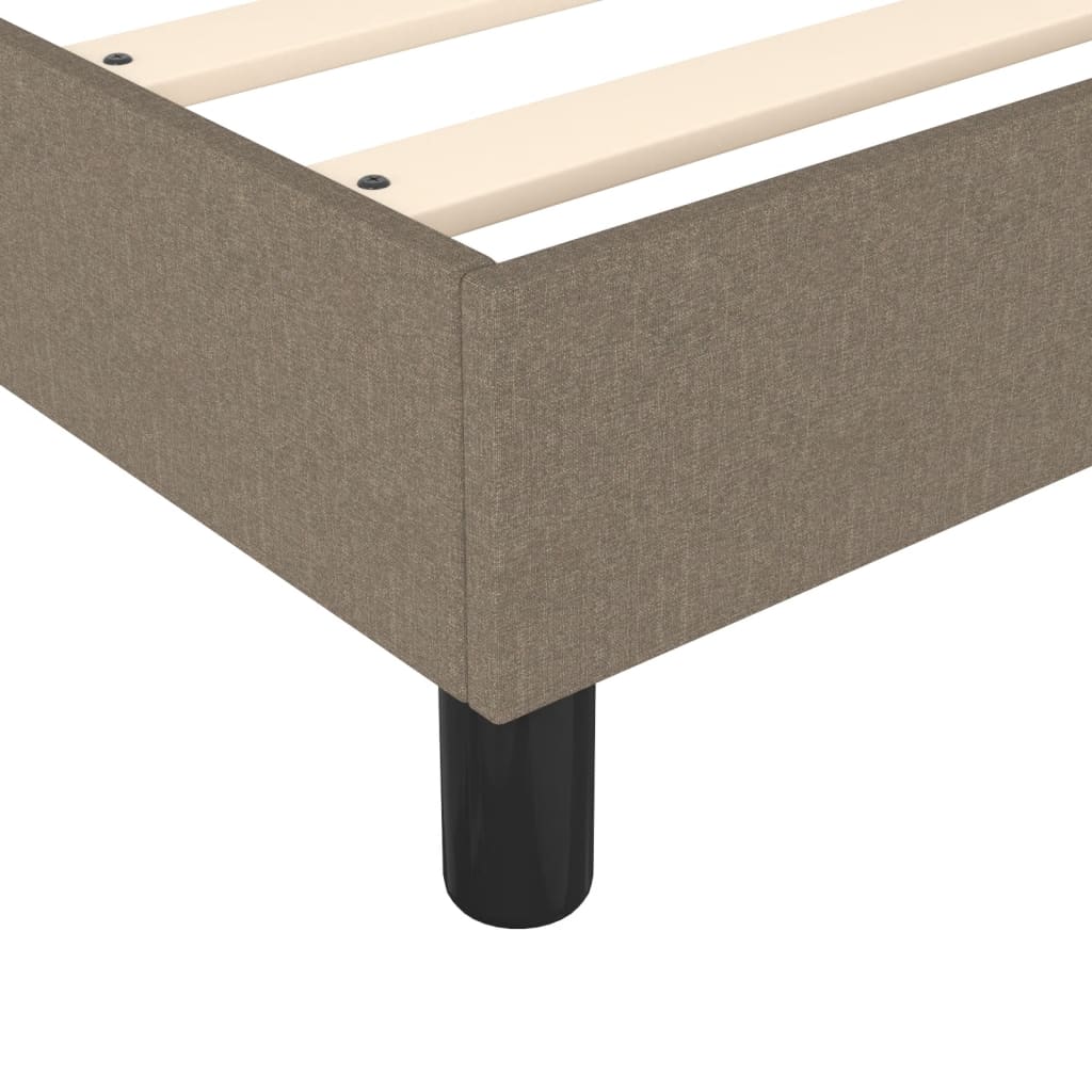 Boxspring bed stof taupe 140x200 cm is nu te koop bij PeponiXL, paradijselijk wonen!