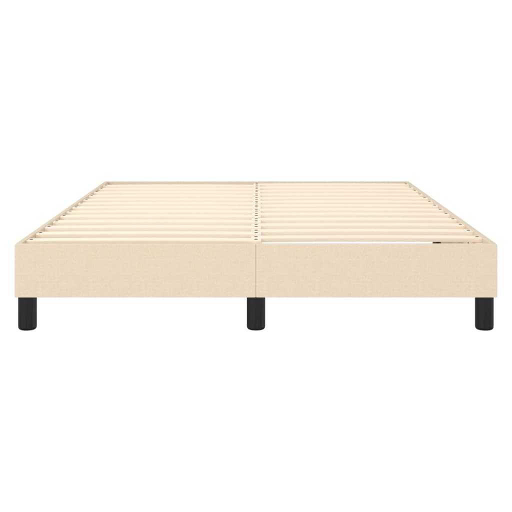 Boxspring bed stof crèmekleurig 140x200 cm is nu te koop bij PeponiXL, paradijselijk wonen!