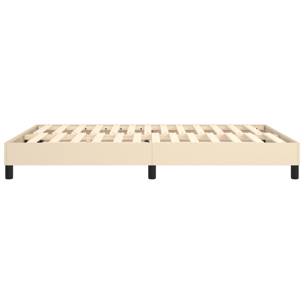 Boxspring bed stof crèmekleurig 140x200 cm is nu te koop bij PeponiXL, paradijselijk wonen!