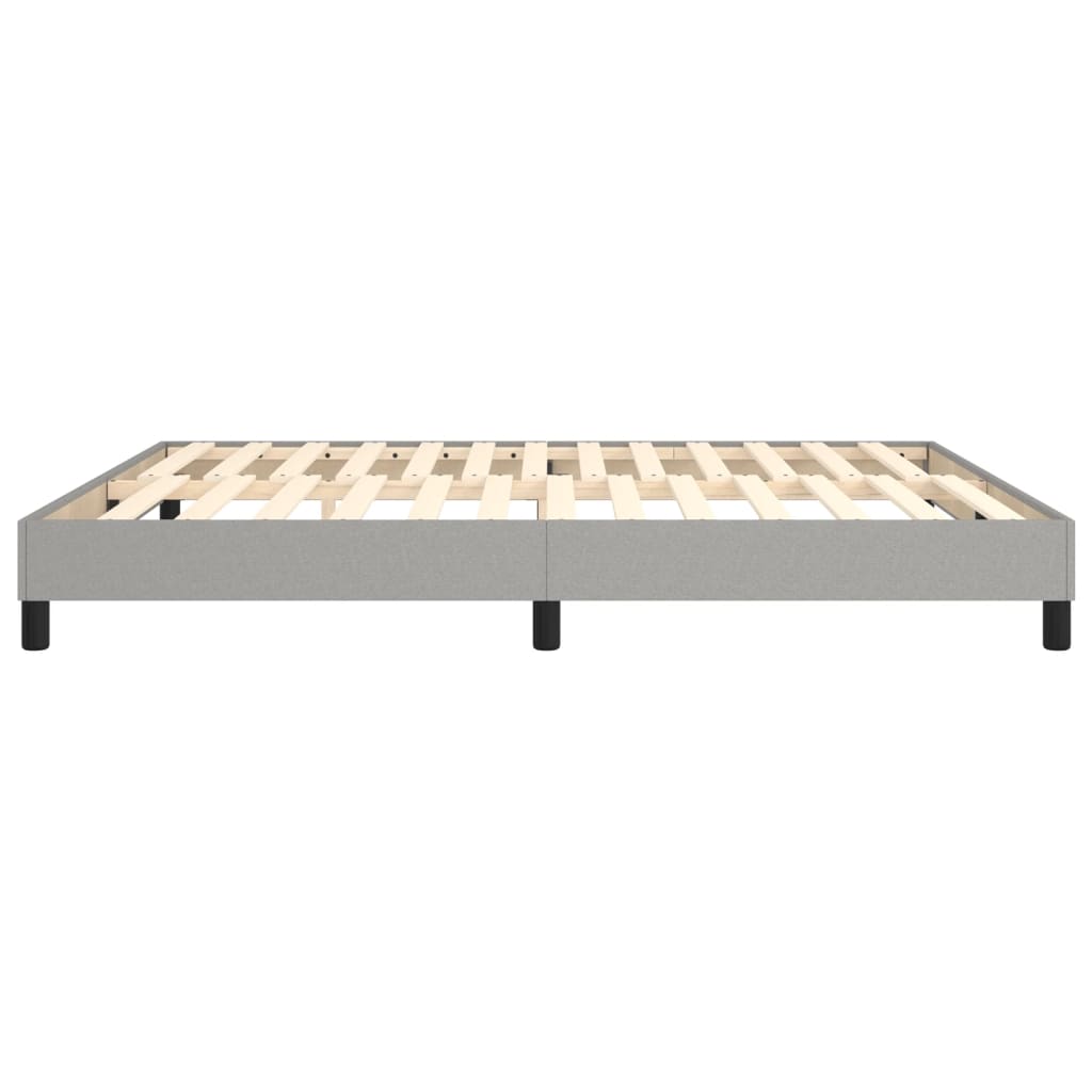 Boxspring bed stof lichtgrijs 160x200 cm is nu te koop bij PeponiXL, paradijselijk wonen!