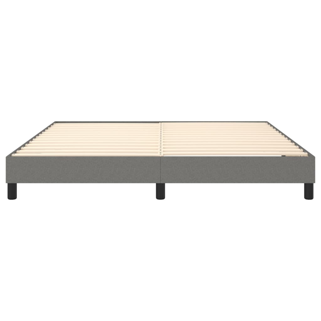 Boxspring bed stof donkergrijs 160x200 cm is nu te koop bij PeponiXL, paradijselijk wonen!