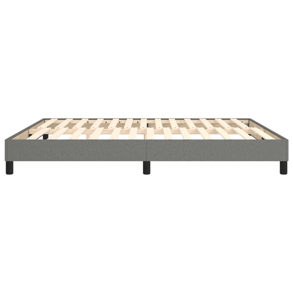 Boxspring bed stof donkergrijs 160x200 cm is nu te koop bij PeponiXL, paradijselijk wonen!