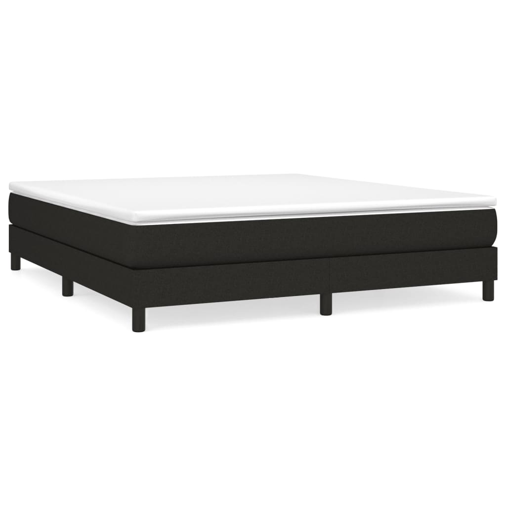 Boxspring bed stof zwart 160x200 cm is nu te koop bij PeponiXL, paradijselijk wonen!