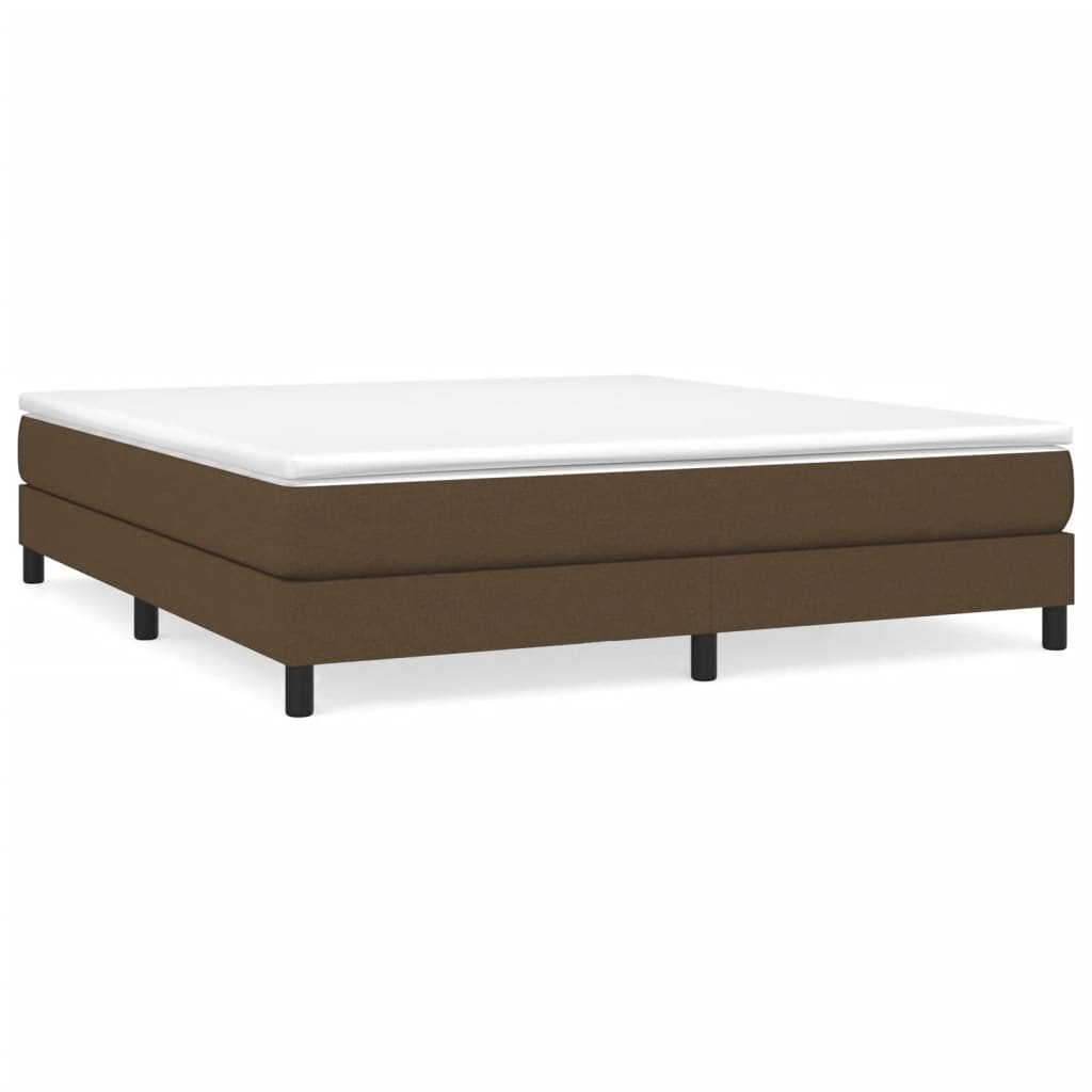 Boxspring bed stof donkerbruin 160x200 cm is nu te koop bij PeponiXL, paradijselijk wonen!