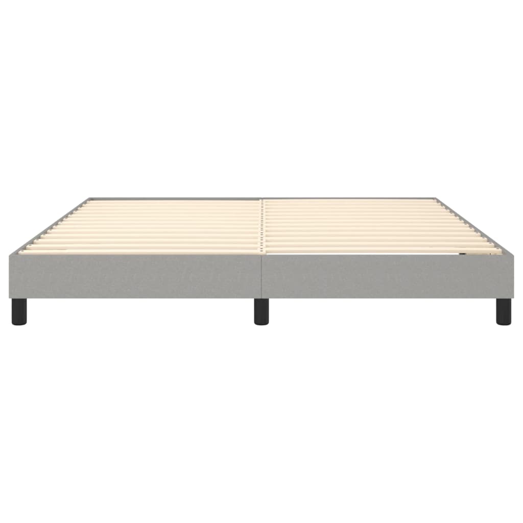 Boxspring bed stof lichtgrijs 180x200 cm is nu te koop bij PeponiXL, paradijselijk wonen!