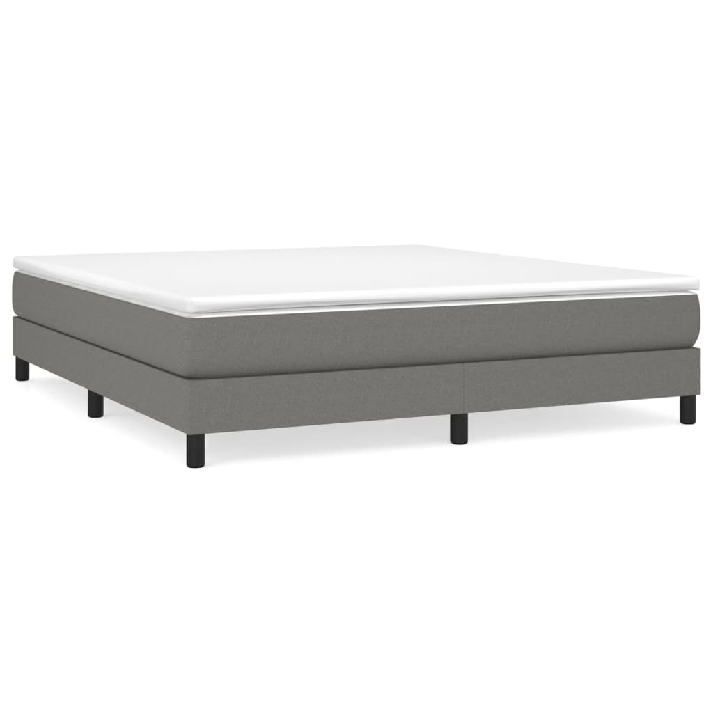 Boxspring bed stof donkergrijs 180x200 cm is nu te koop bij PeponiXL, paradijselijk wonen!