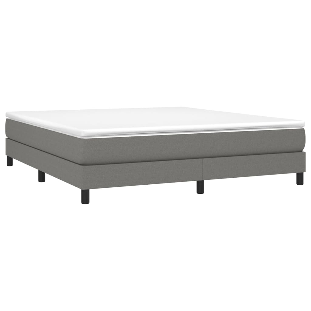 Boxspring bed stof donkergrijs 180x200 cm is nu te koop bij PeponiXL, paradijselijk wonen!
