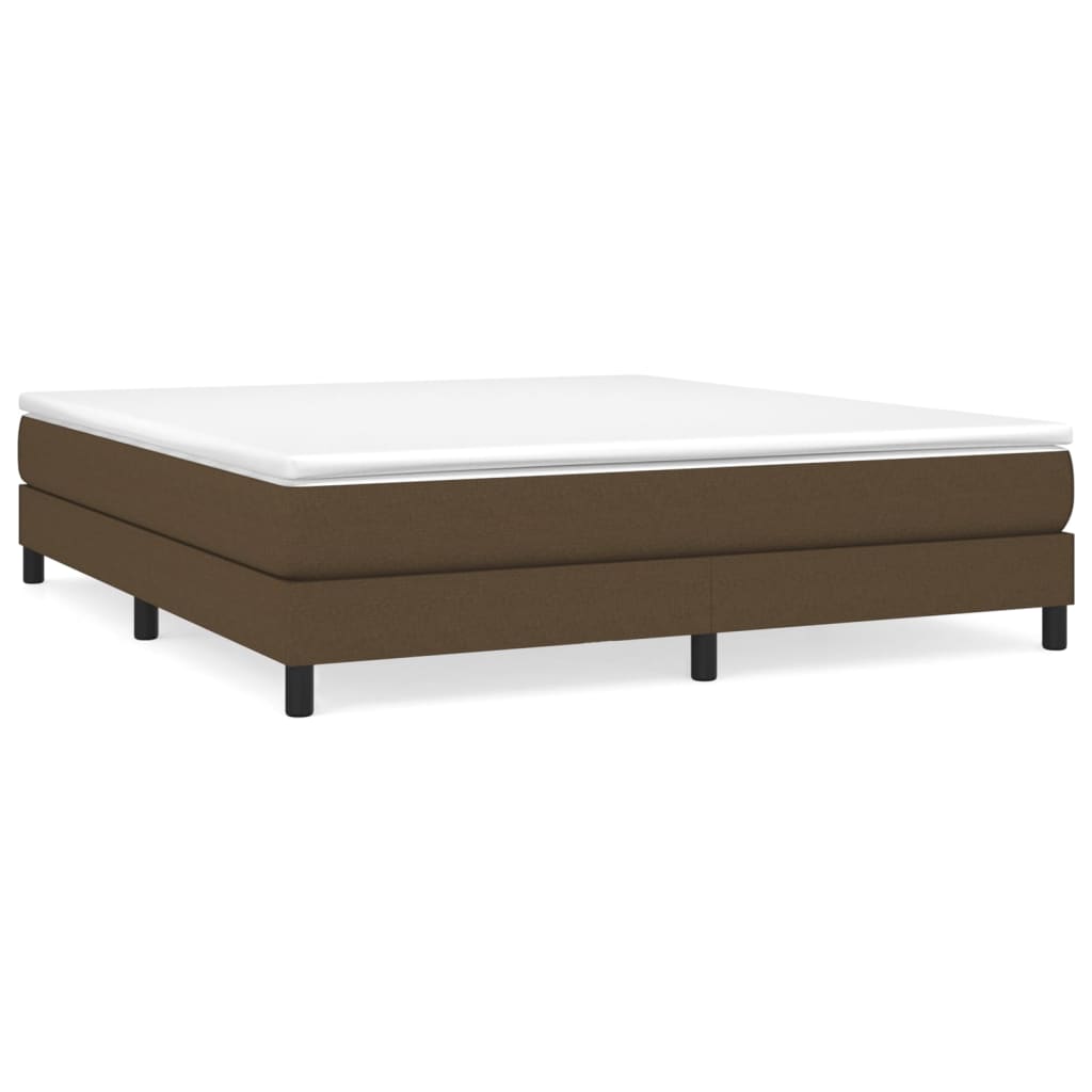 Boxspring bed stof donkerbruin 180x200 cm is nu te koop bij PeponiXL, paradijselijk wonen!