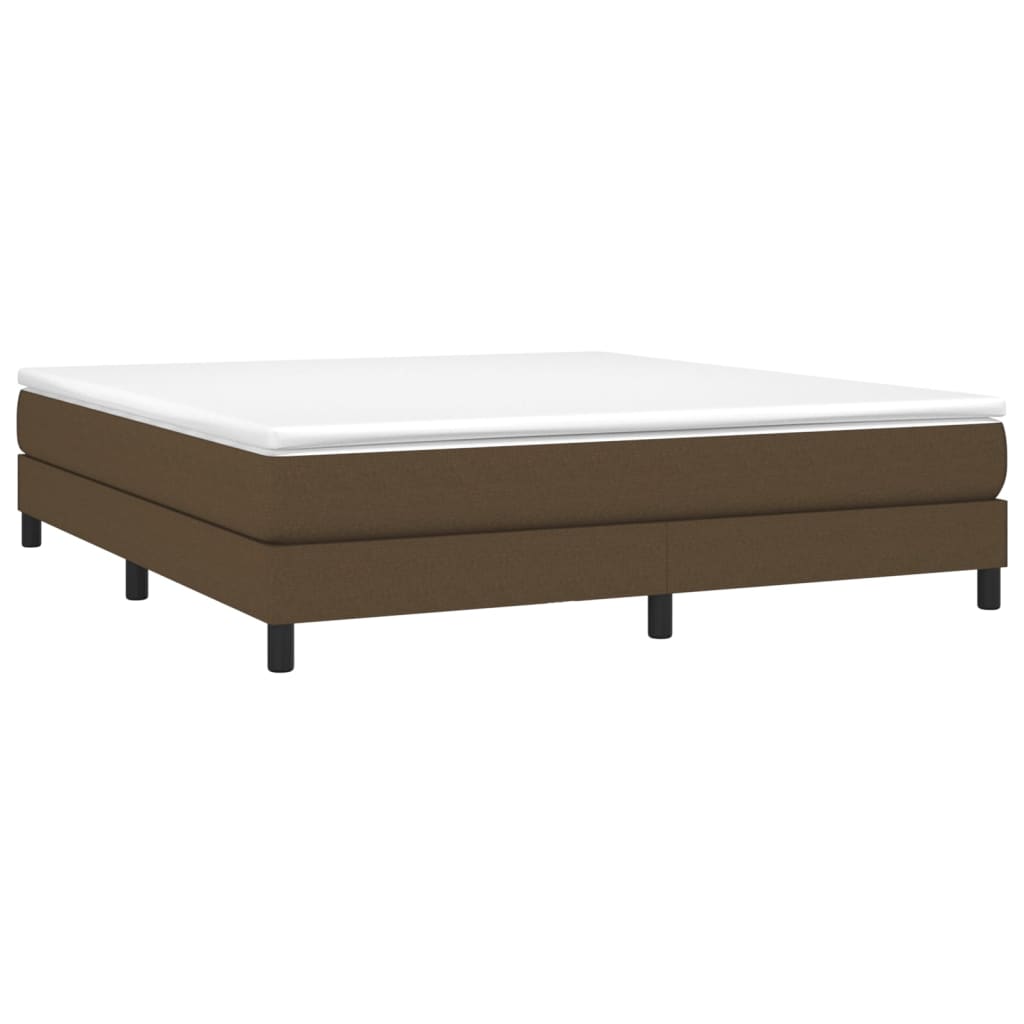 Boxspring bed stof donkerbruin 180x200 cm is nu te koop bij PeponiXL, paradijselijk wonen!