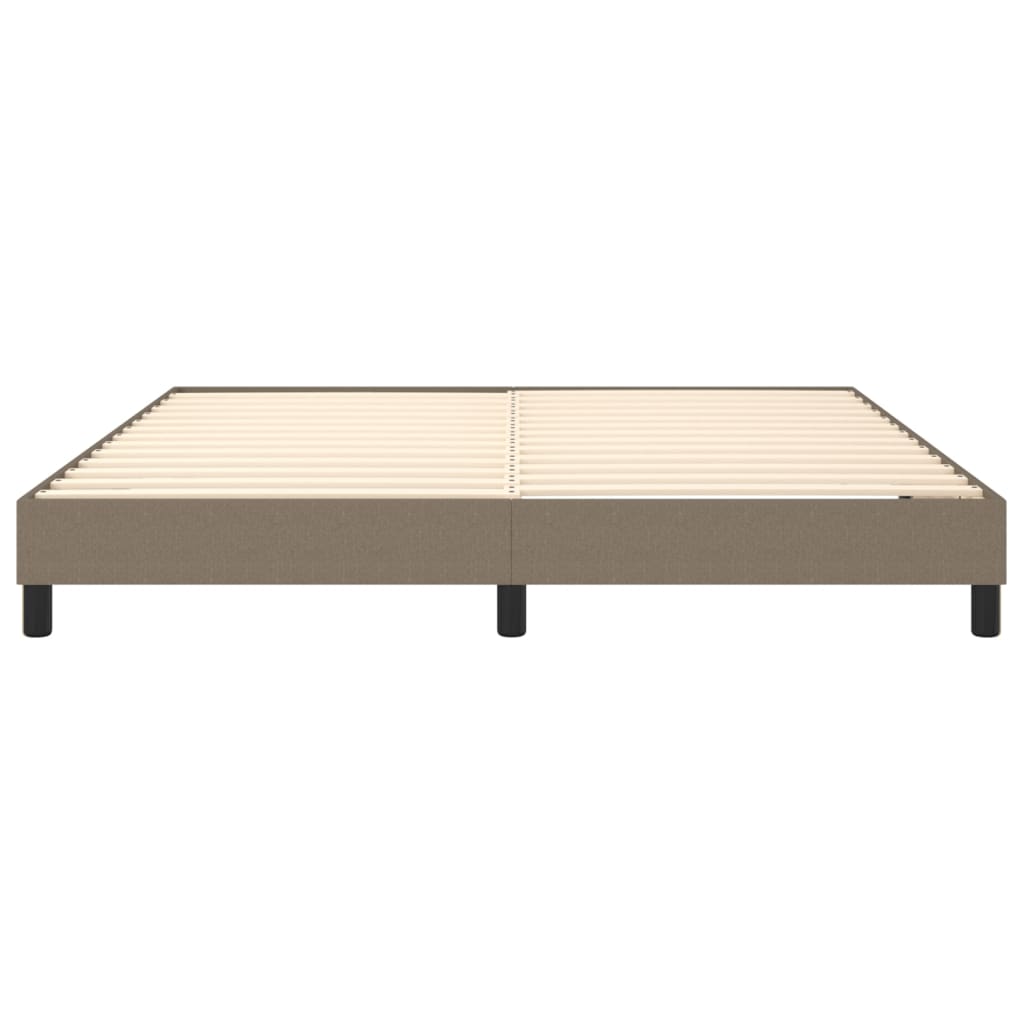 Boxspring bed stof taupe 180x200 cm is nu te koop bij PeponiXL, paradijselijk wonen!