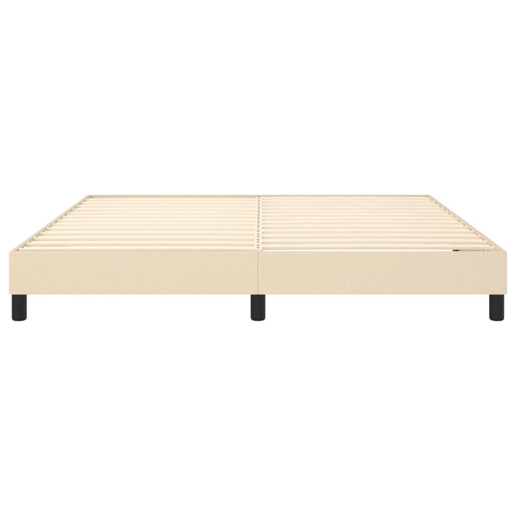 Boxspring bed stof crèmekleurig 180x200 cm is nu te koop bij PeponiXL, paradijselijk wonen!