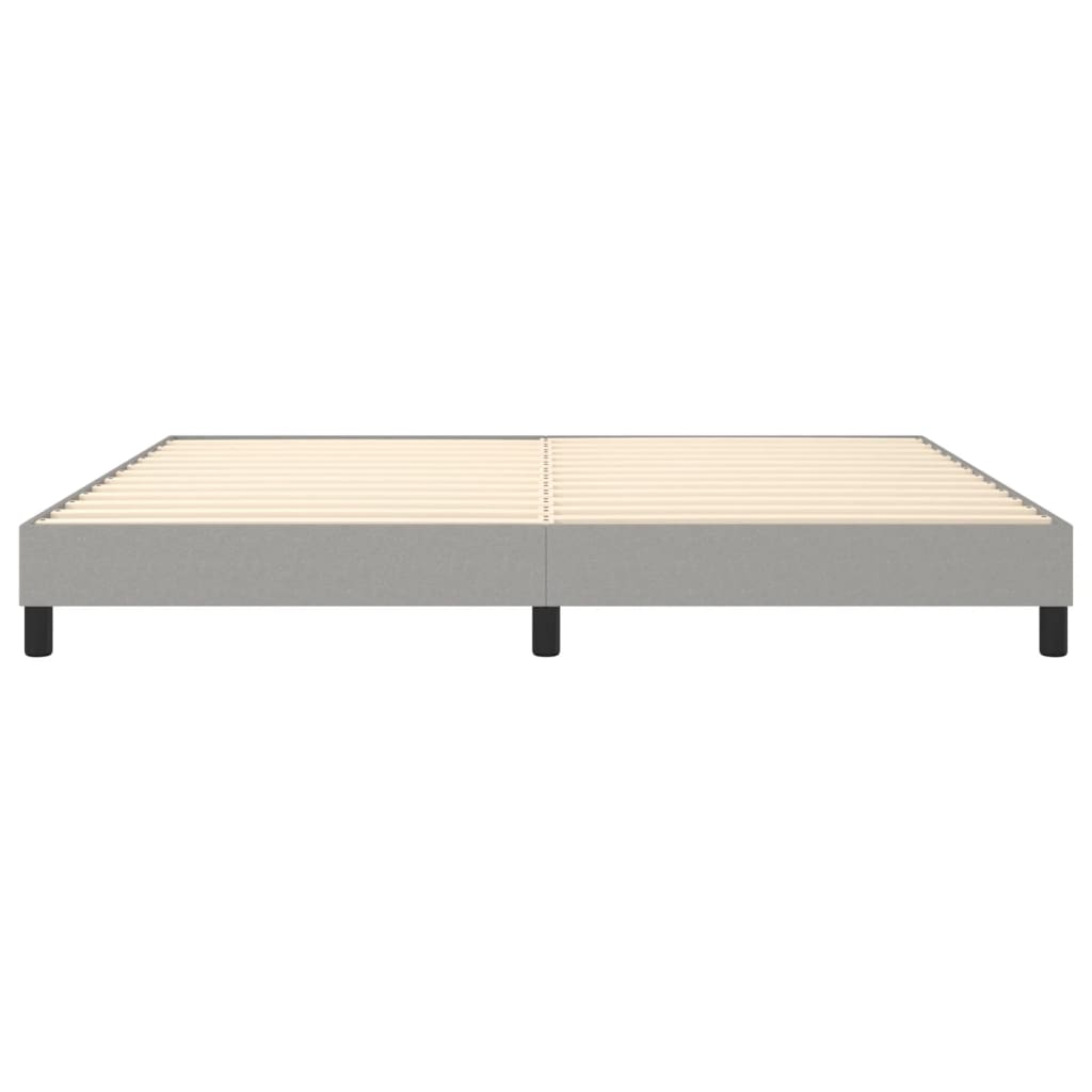 Boxspring bed stof lichtgrijs 200x200 cm is nu te koop bij PeponiXL, paradijselijk wonen!