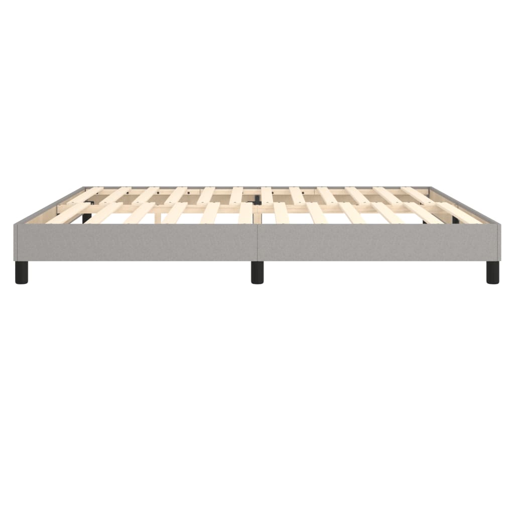 Boxspring bed stof lichtgrijs 200x200 cm is nu te koop bij PeponiXL, paradijselijk wonen!