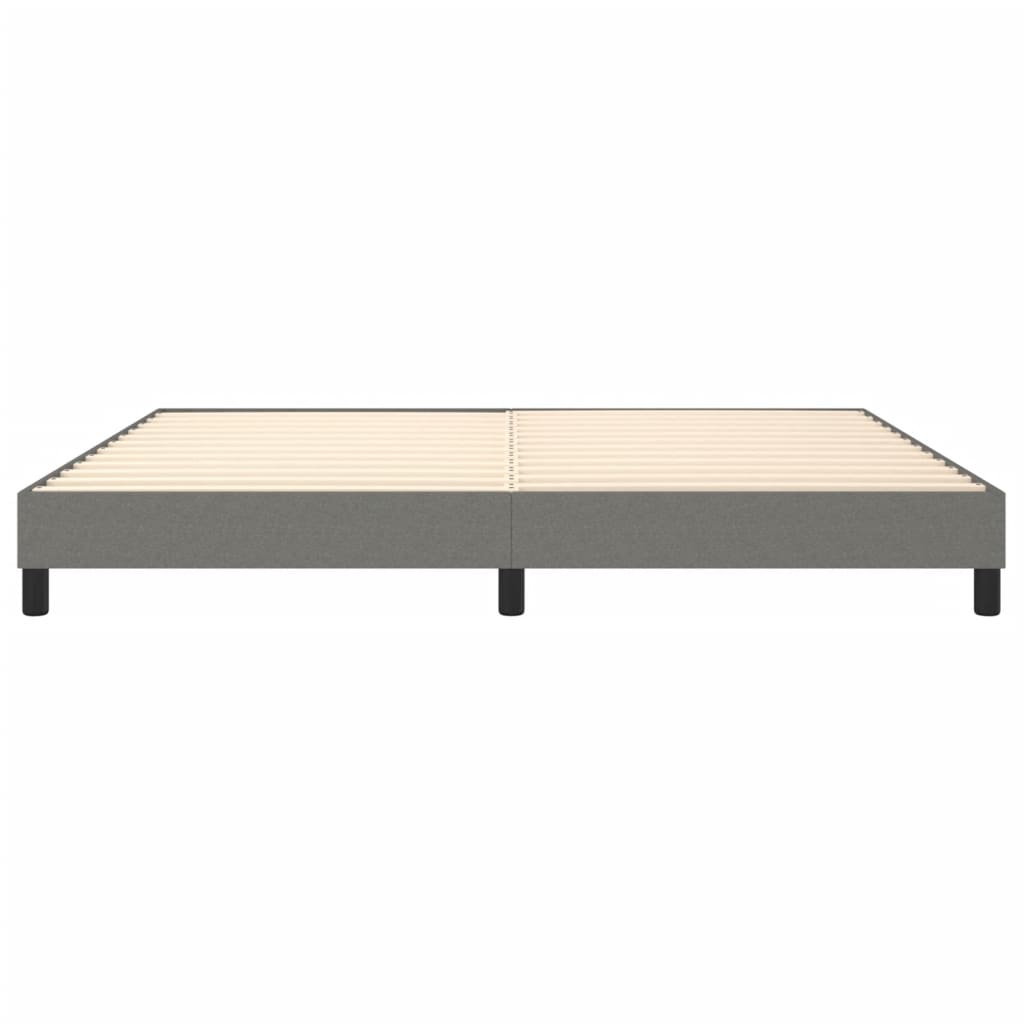 Boxspring bed stof donkergrijs 200x200 cm is nu te koop bij PeponiXL, paradijselijk wonen!