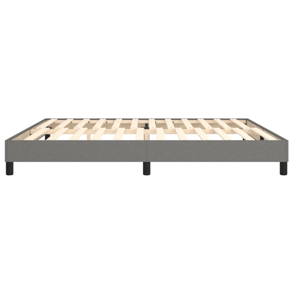 Boxspring bed stof donkergrijs 200x200 cm is nu te koop bij PeponiXL, paradijselijk wonen!