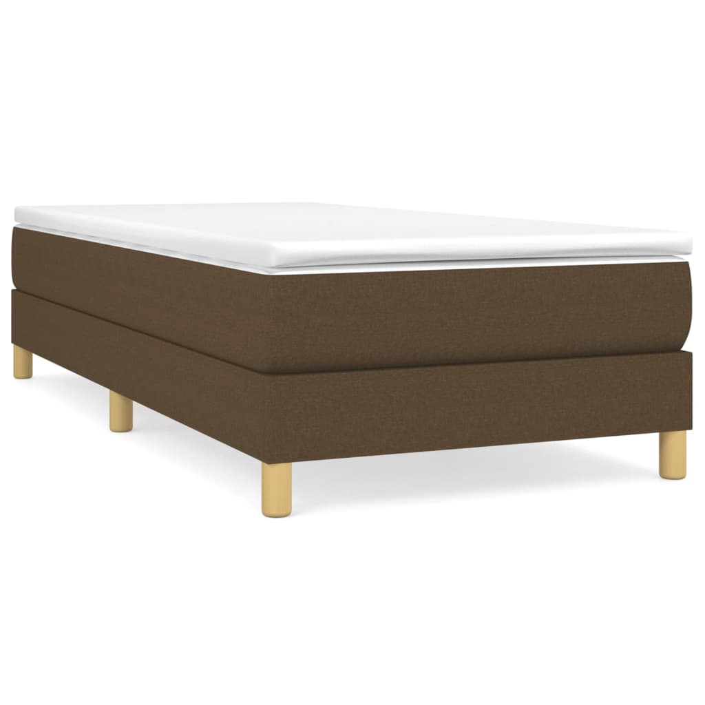 Boxspring bed 80x200 cm stof donkerbruin is nu te koop bij PeponiXL, paradijselijk wonen!