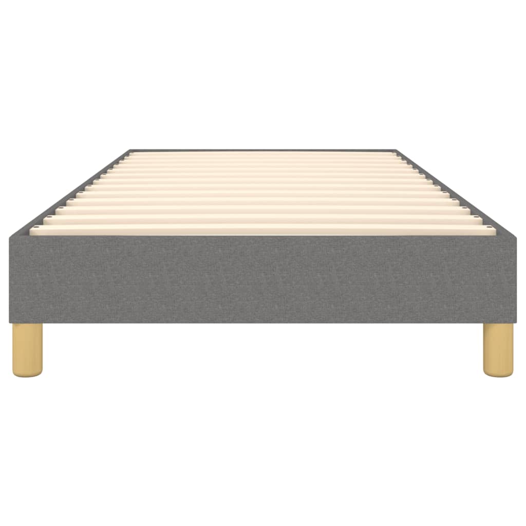 Boxspring bed 90x190 cm stof donkergrijs is nu te koop bij PeponiXL, paradijselijk wonen!