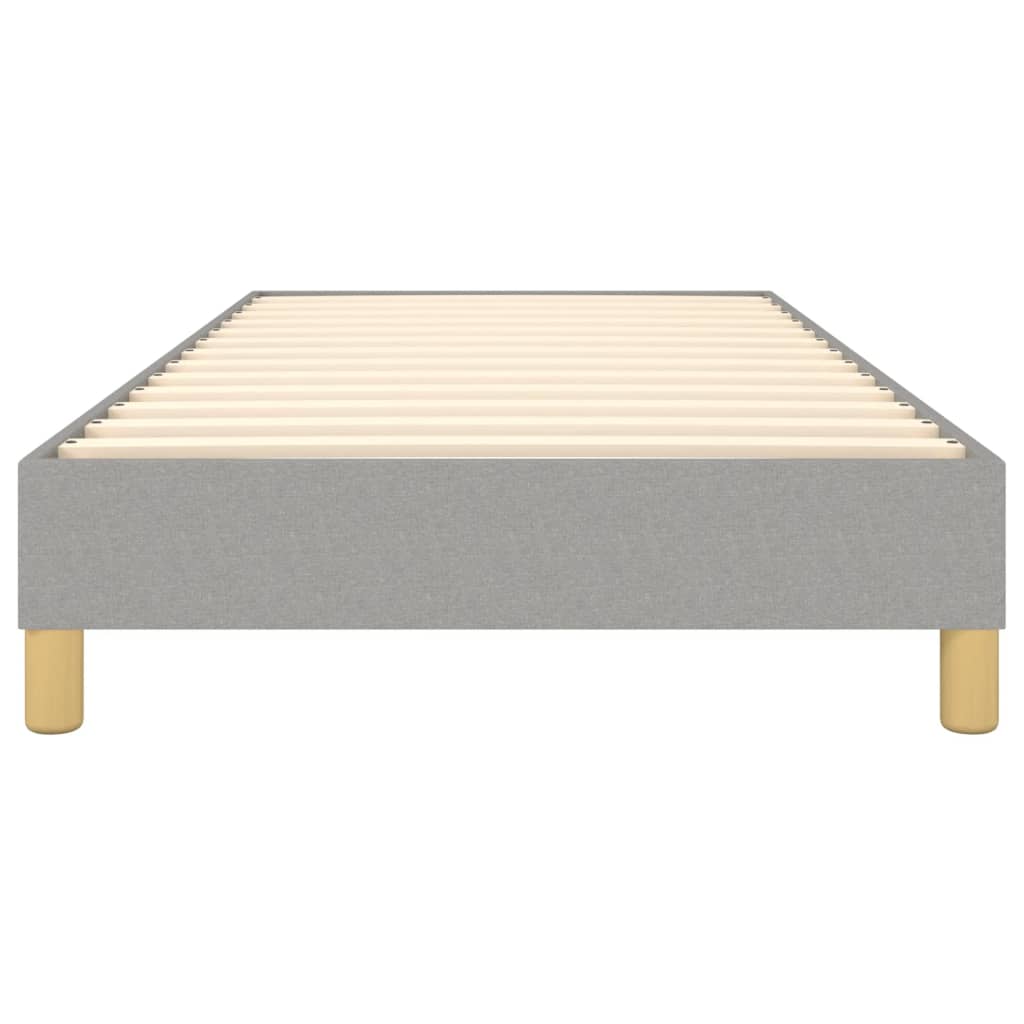 Boxspring bed 90x200 cm stof lichtgrijs is nu te koop bij PeponiXL, paradijselijk wonen!