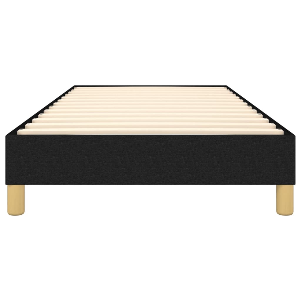 Boxspring bed 90x200 cm stof zwart is nu te koop bij PeponiXL, paradijselijk wonen!